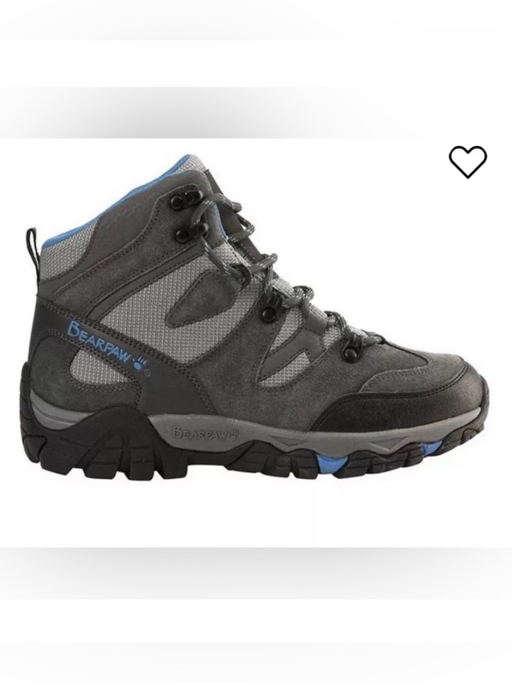 BearPaw-hiking boots in gray and blue.In excellent condition.Activewear Size 7